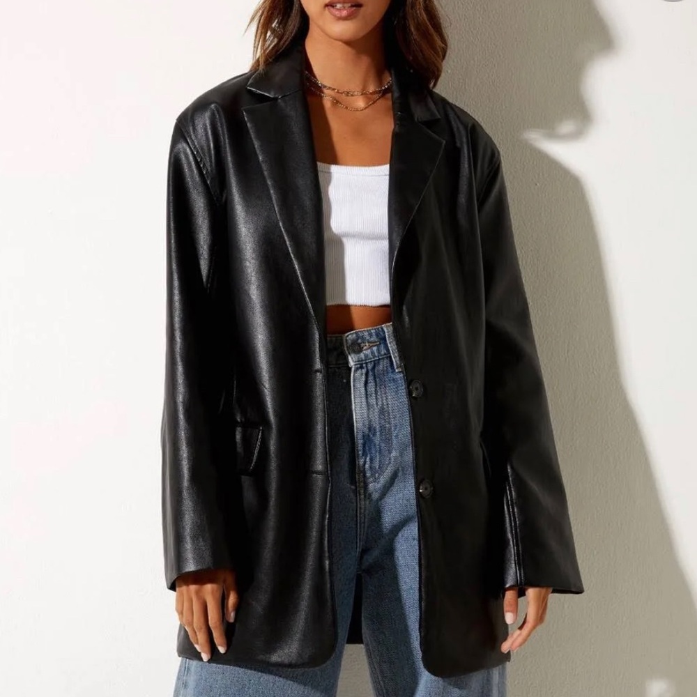 Saken Leather Blazer
